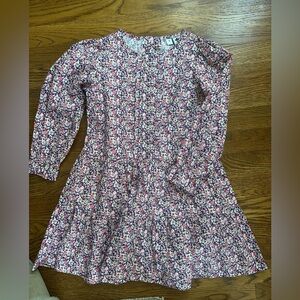 Charming Pink Floral Kids Dress